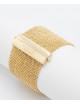 EXTRA DRY 1 CM Bracelet in Sterling Silver 18Kt. Yellow Gold plated