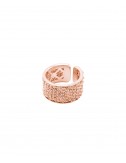 SPARKLE Ring in Sterling Silver 14Kt. Rose gold plated