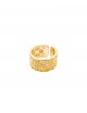 SPARKLE Ring in Sterling Silver 18Kt. Yellow gold plated