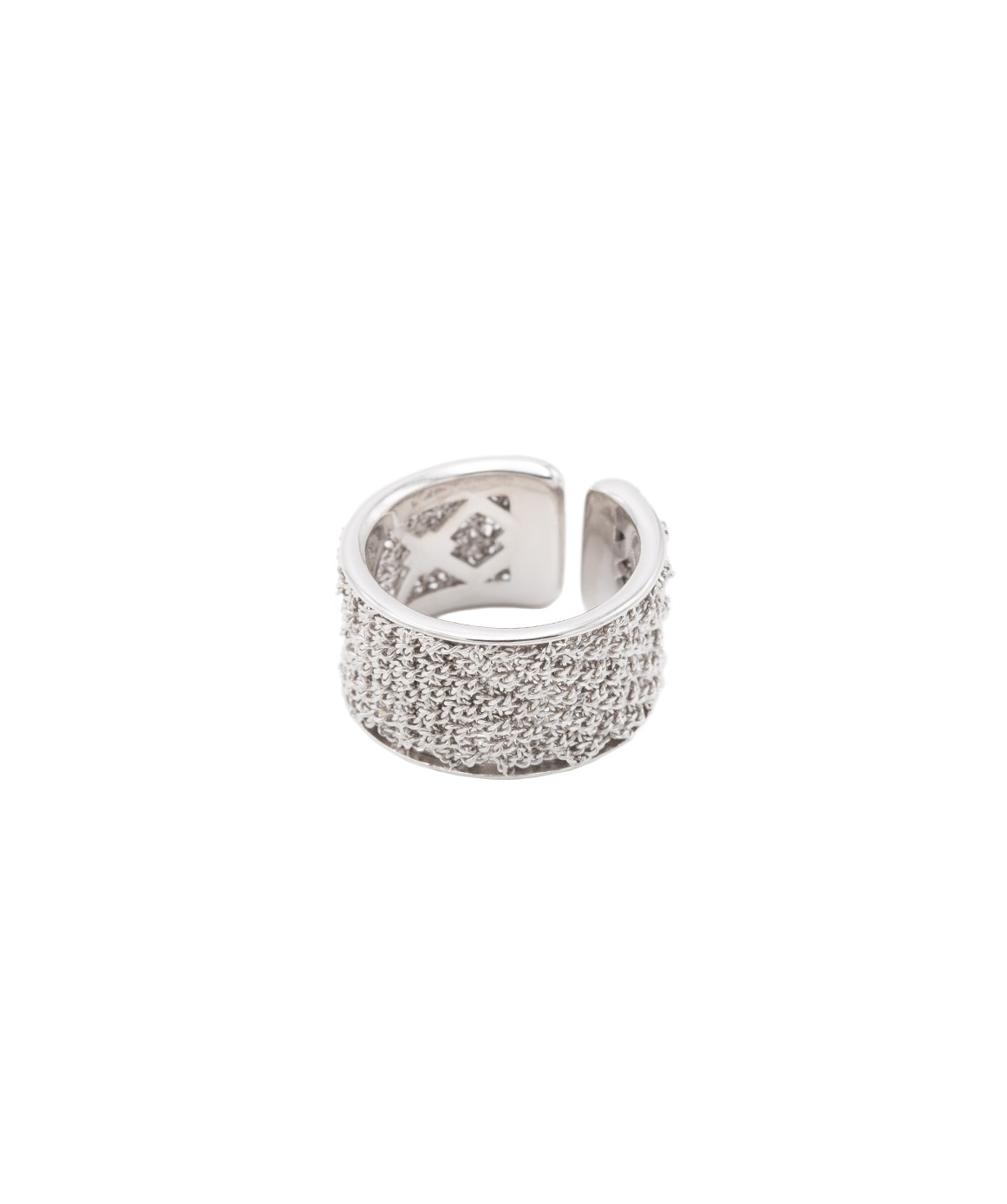 SPARKLE Ring in Sterling Silver Rhodium plated