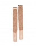 FLUTE Earrings in Sterling Silver 14Kt. Rose gold plated