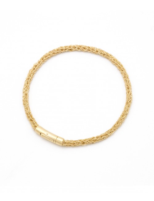 MILLESIMATO DOC Bracelet in Sterling Silver 18Kt. Yellow gold plated