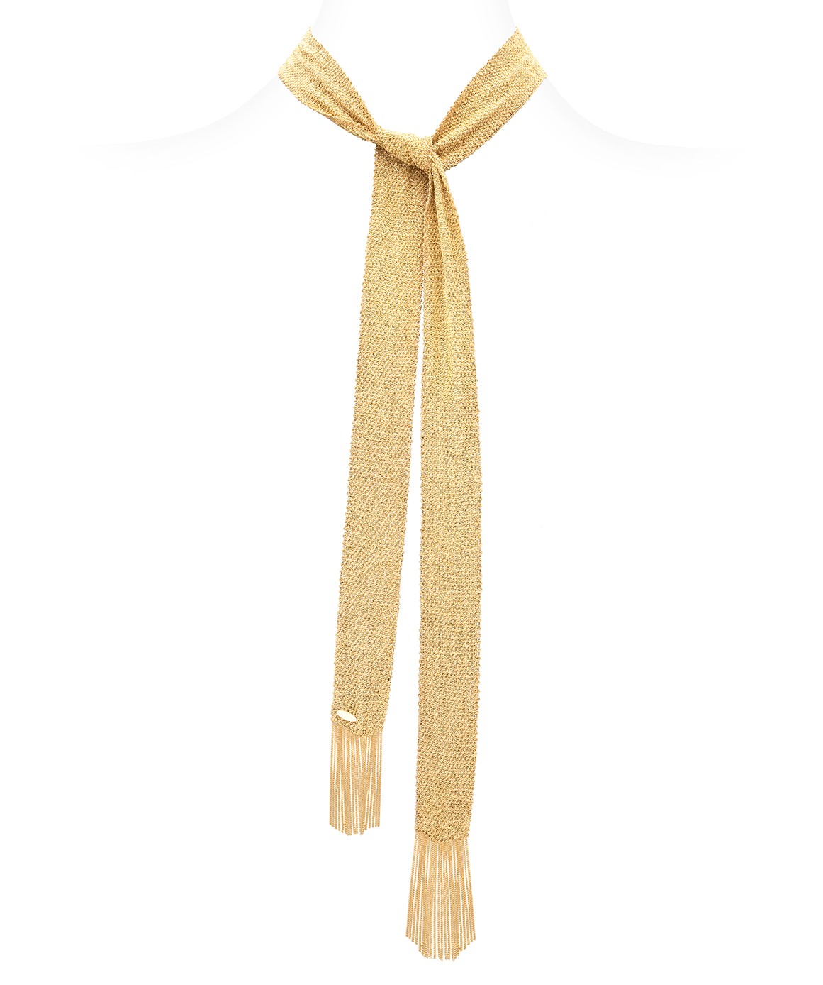 GRAND CRU Scarf in Sterling Silver 18Kt. Yellow gold plated